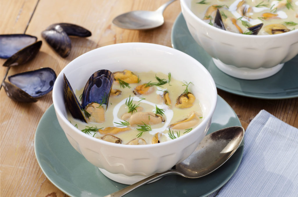 Mosselsoepje Mosselen. Zo uit Zeeland